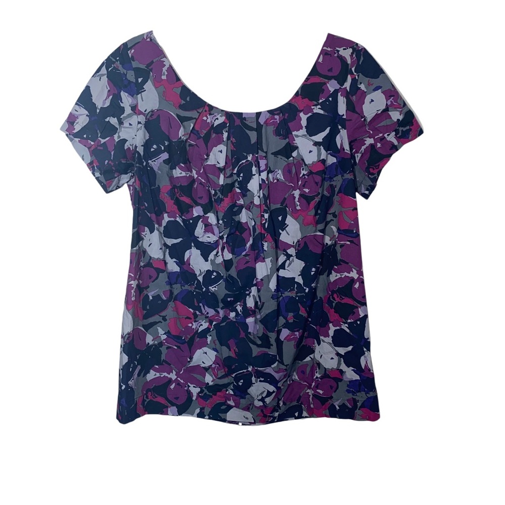 Thakoon For Target Purple / Gray Print Blouse Size Small